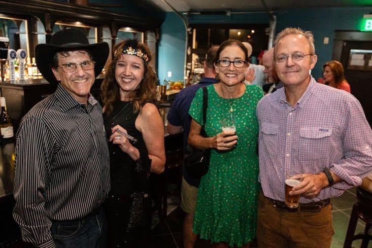 Guests in costume at the Bootleggers Bash