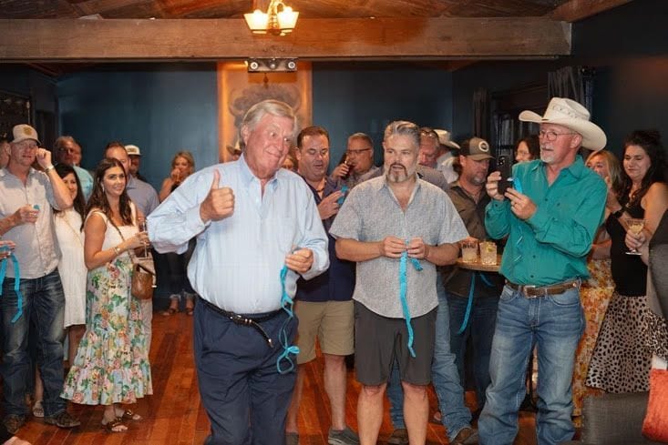 Guests celebrating at a WhiskyWoods event
